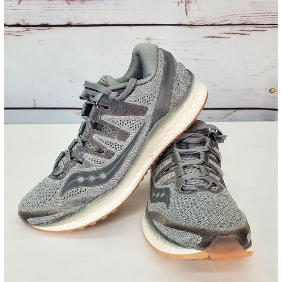Women's Saucony Everun Gray Mesh Athletic Running Sneakers SZ 8 - Picture 1 of 12